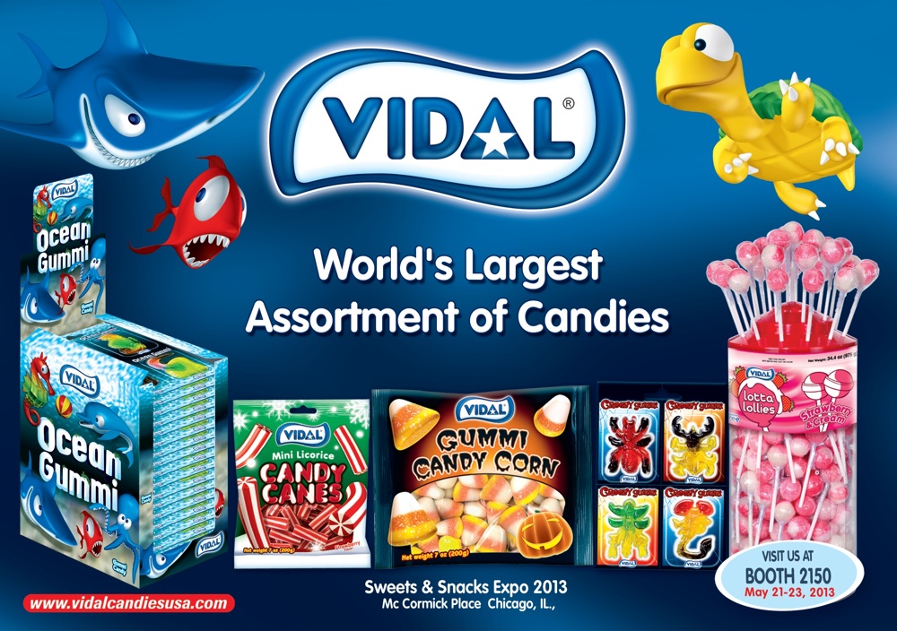 Vidal Candies USA surprises once again at Sweets & Snacks Expo 2013